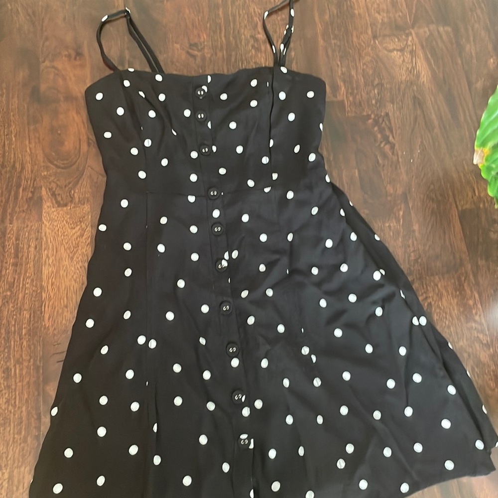 Black And White Polka Dot Dress